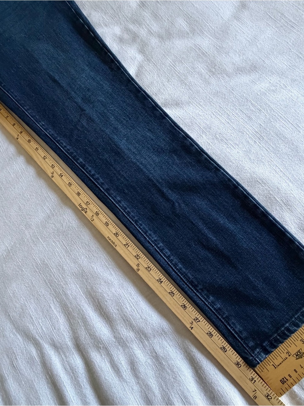 Talbots Jeans Womens 6 Blue Dark Wash Denim Mid Rise Straight Stretch Casual - Picture 5 of 7
